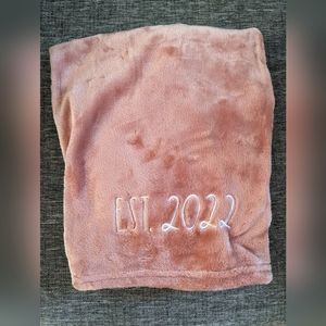 Peach Fleece Baby Blanket